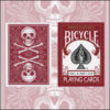Bicycle Skull and Bones (rouge)
