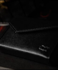 Etui luxe cuir noir TCC