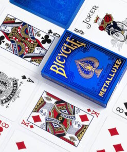 Alternative view of  Jeu Bicycle Metalluxe Bleu 