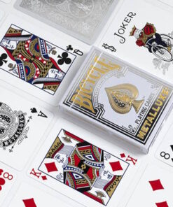 Alternative view of Jeu Bicycle Metalluxe argent