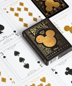 Alternative view of Jeu Bicycle Disney Mickey Mouse (noir et or)